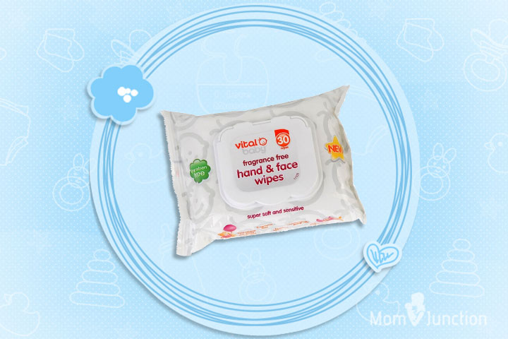 Vital Baby Fragrance Free Hand & Face Wipes