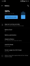 Battery settings menu - Oneplus 7 review