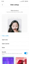 Slider settings - Xiaomi Mi Mix 3 review
