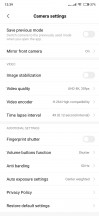 Video settings - Xiaomi Mi Mix 3 review